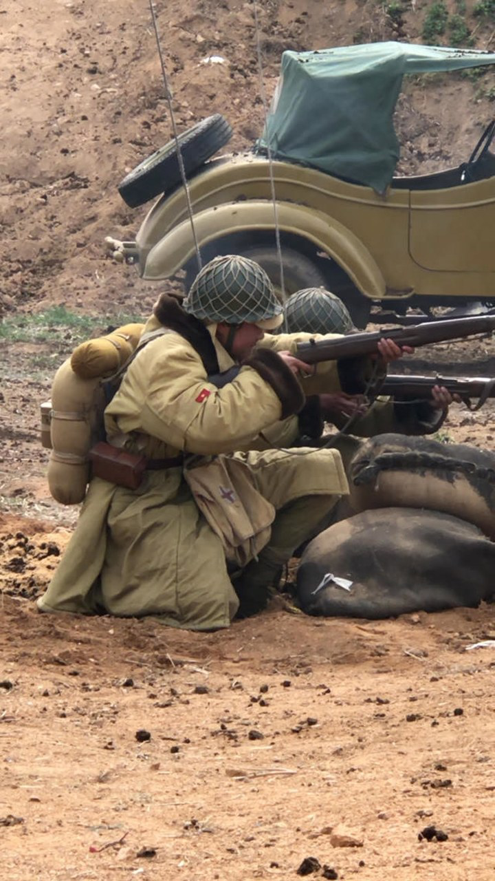 抗日战争的花絮现场