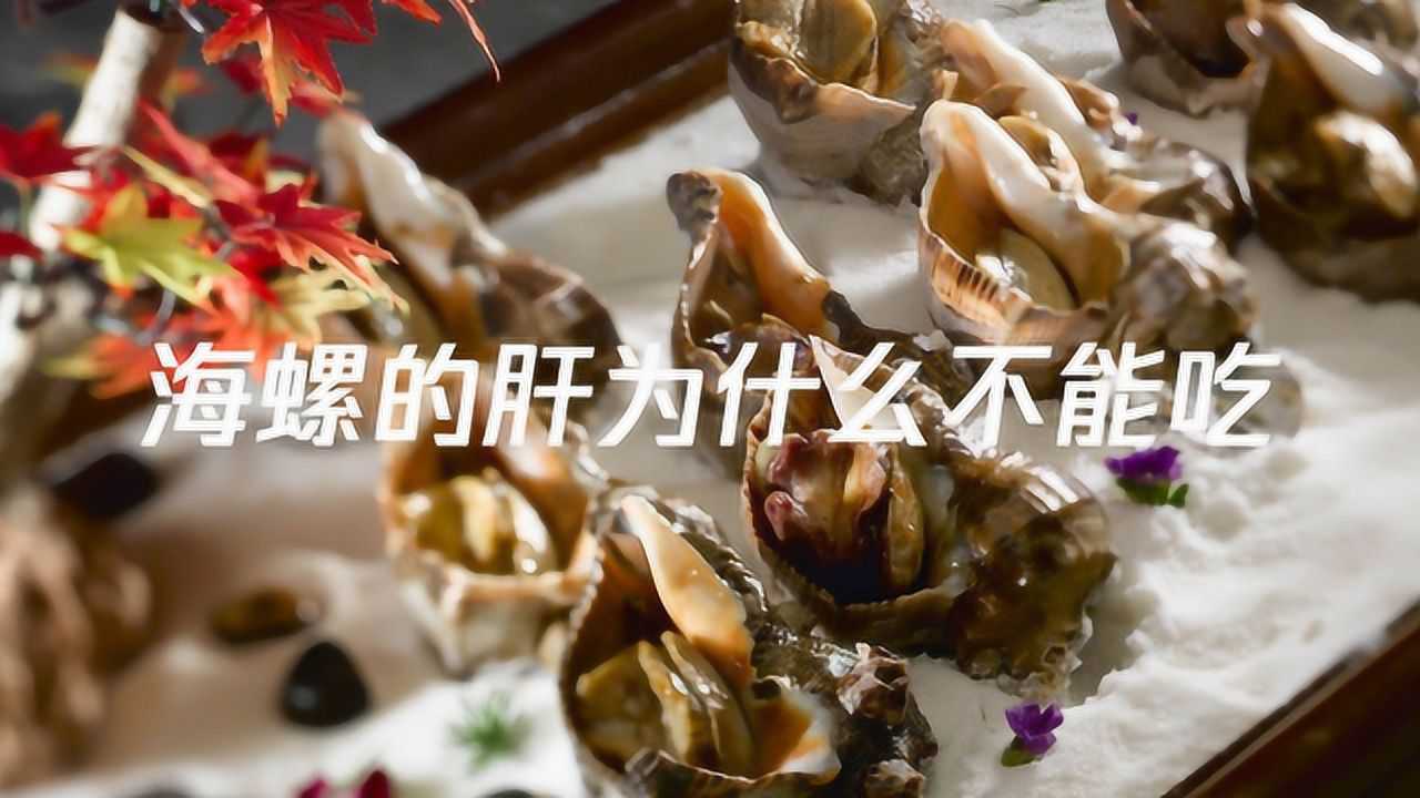 海螺的肝为什么不能吃