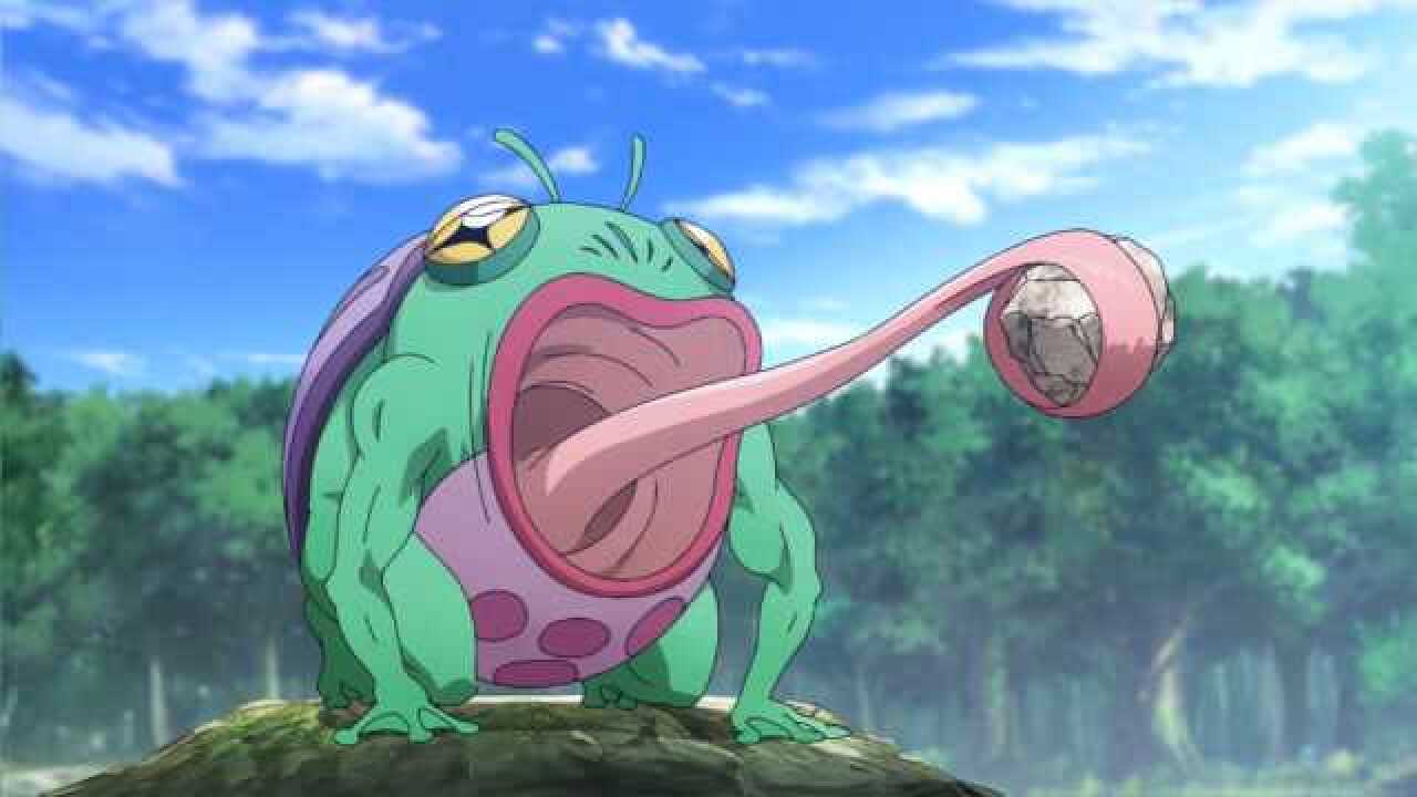 拾又之国圣洲原著者带领青蛙怪攻击人类武装直升飞机