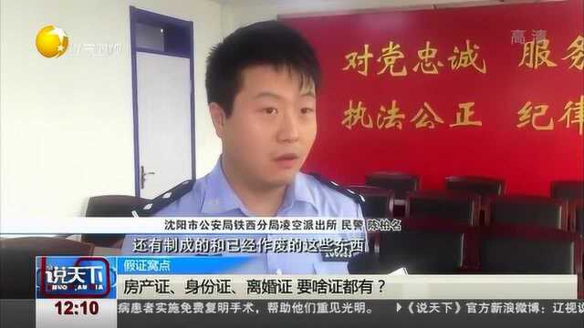 沈阳:男子组团办假证,啥证都能办,终被警方逮捕