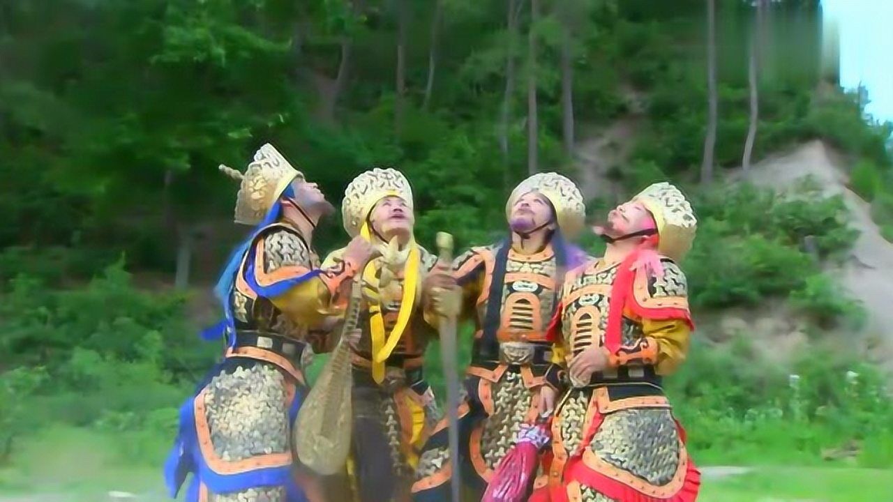 花狐貂想咬姜子牙姜子牙反手就把它驯服了魔家四将直接求饶