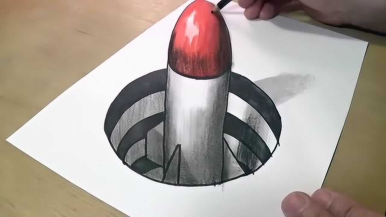歪果仁将一座导弹发射井画得栩栩如生跟真的一样怎么做到的