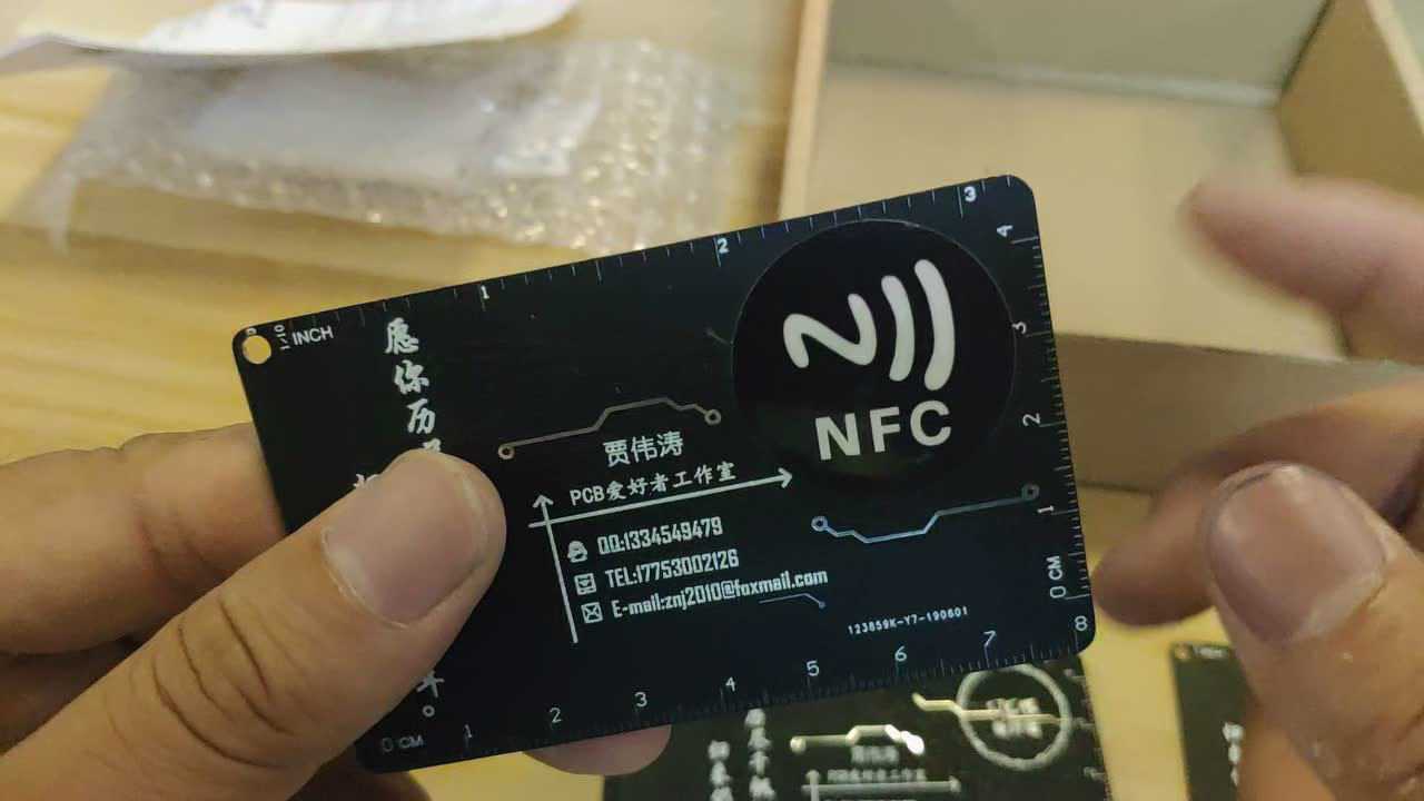 pcb名片diy pcb设计创意 nfc的pcb名片