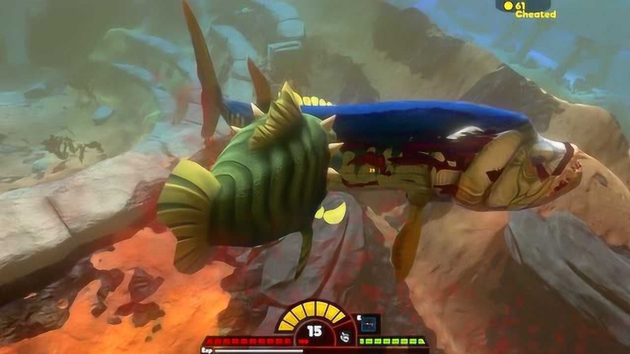 海底大猎杀绿刺鱼攻击时两眼发红一看就是狠角