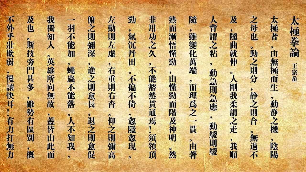 朗读王宗岳《太极拳论》
