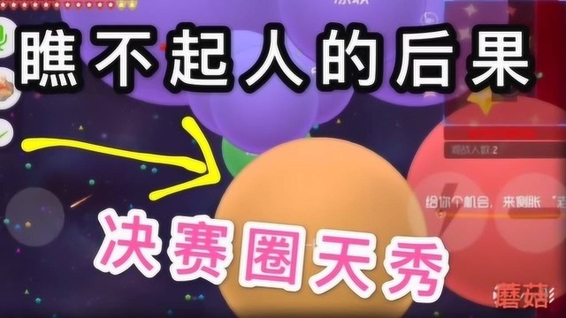 球球大作战蘑菇:决赛圈天秀操作,太搞笑了!