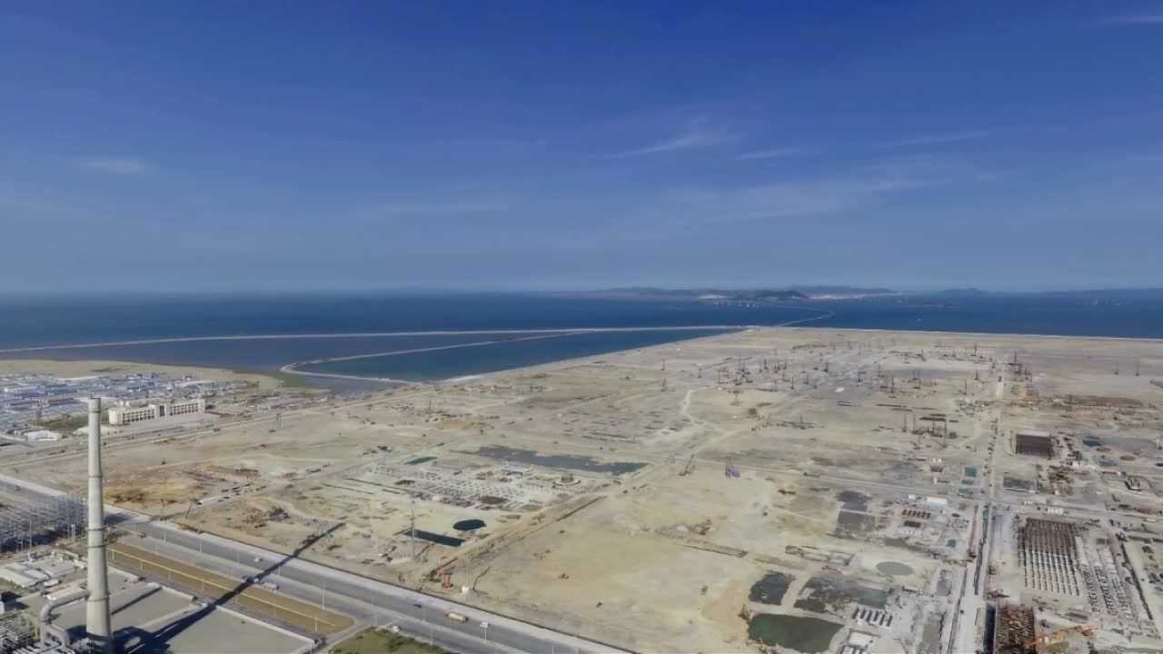 鱼山全景航拍图