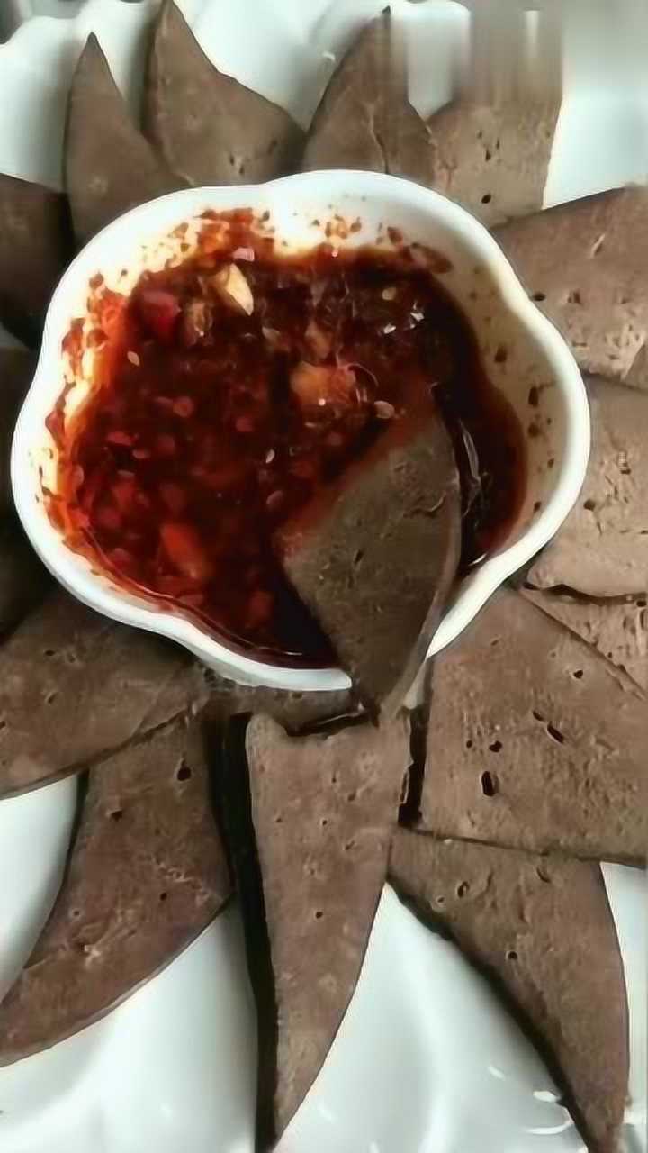 蘸料卤猪肝,做法特级简单,你也可以试试