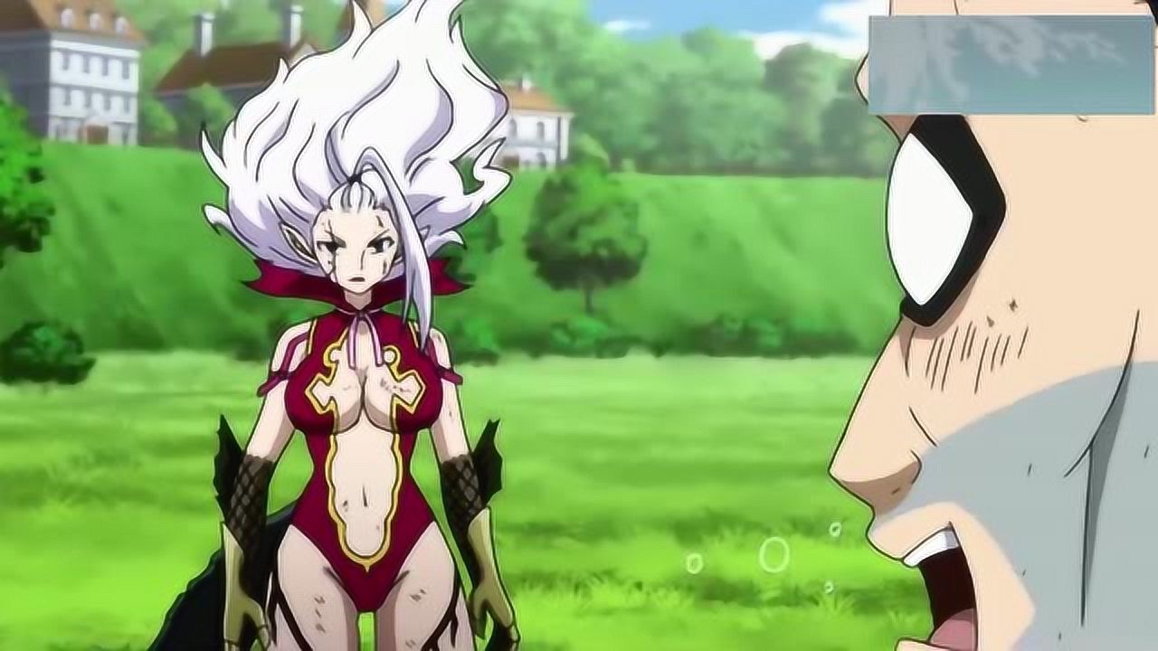 妖精的尾巴米拉珍施展变身魔法用尽最后的力气打败了暗杀者