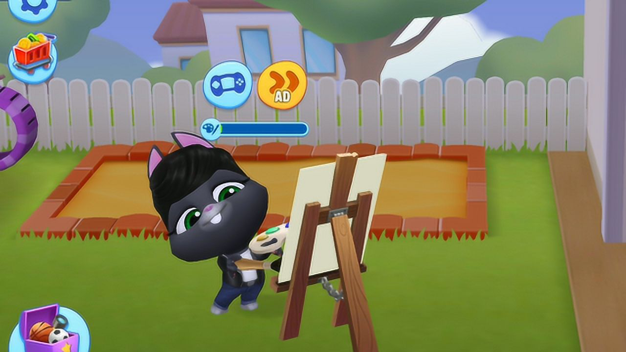 汤姆猫的朋友们游戏和贝卡兔一起画出蓝色的地球