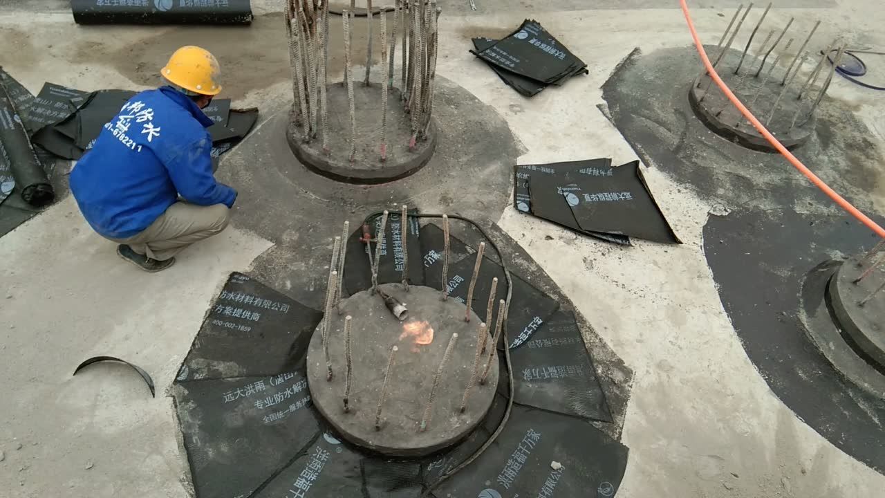 桩头防水附加层教学_腾讯视频