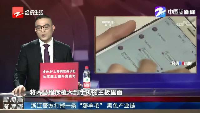 浙江警方打掉一条“薅羊毛” 黑色产业链