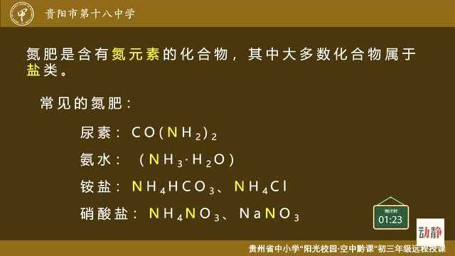 0409005初三年级化学 化学肥料(第一课时)