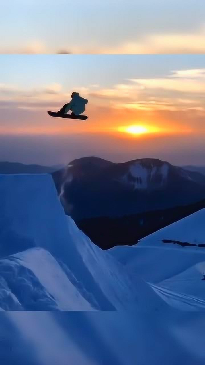 所谓自由滑雪大概就是不顾一切真正的放飞自我