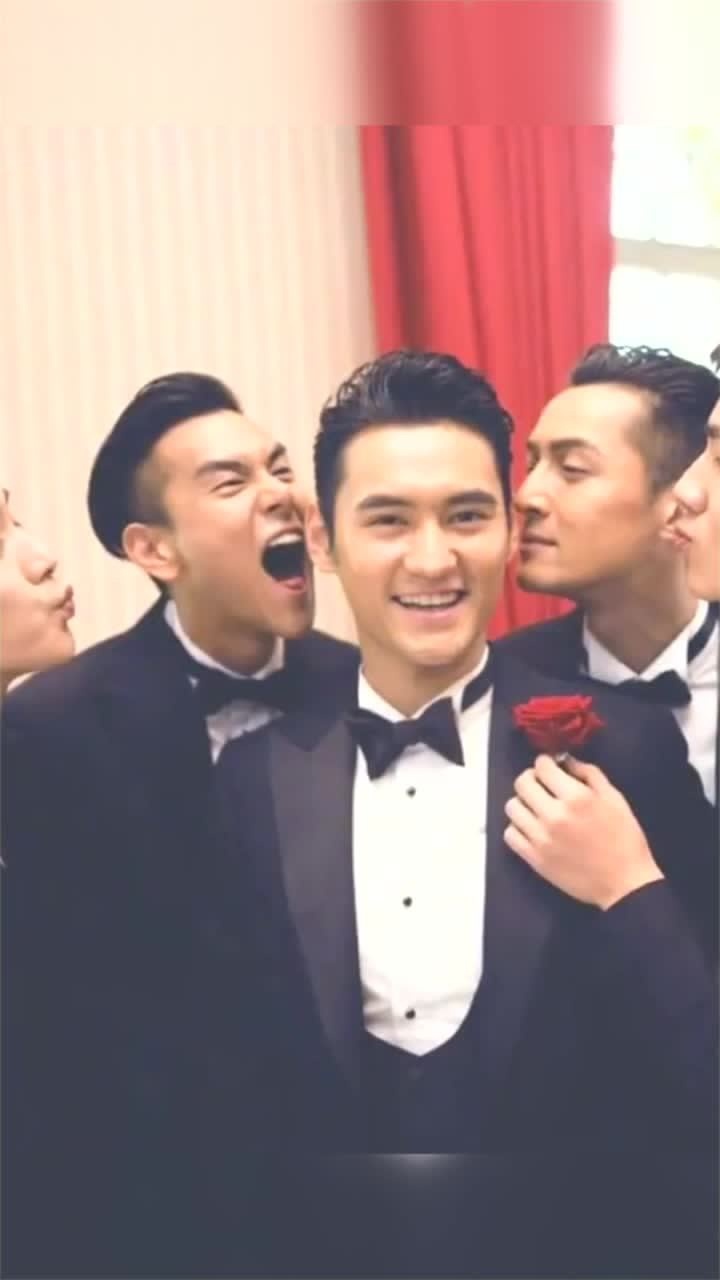 袁弘的伴郎团号称史上最帅伴郎团,这样的婚礼真的太养眼了