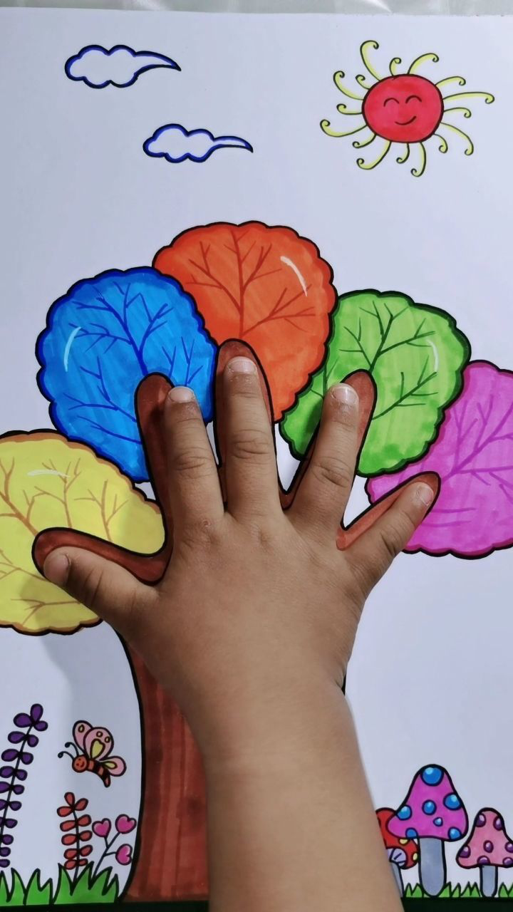 创意手掌画