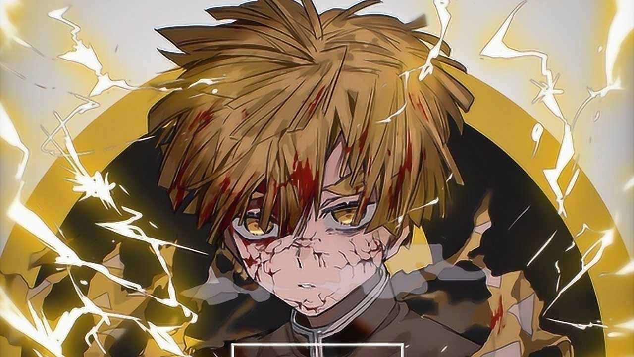 大神制作《鬼灭之刃》我妻善逸vs狯岳的场景,特效爆炸!