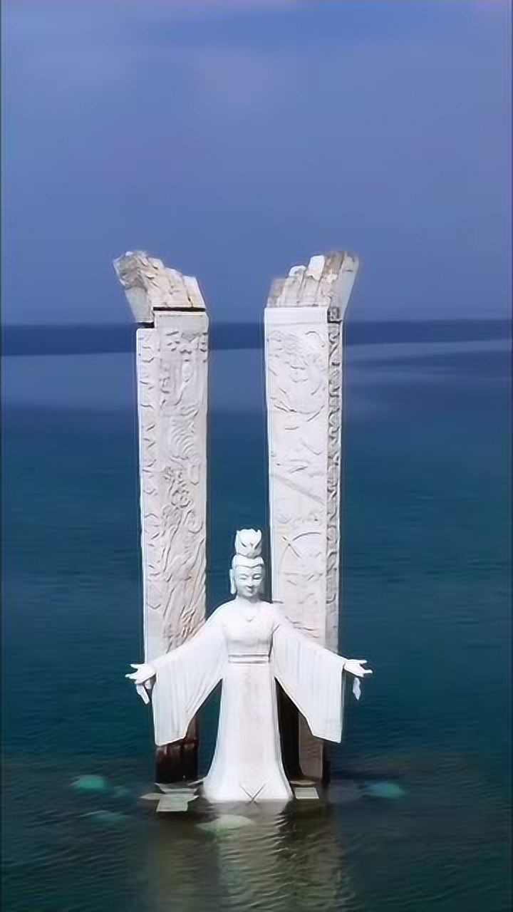 青海湖的神话传说,你知道多少"青海湖西王母雕像"