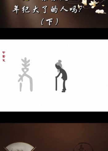 带你领略老字的演变过程下