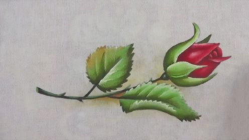 织物绘画教程，带你学习如何画美丽的玫瑰花！