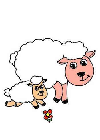 画画教程绘画过程儿童简笔画教你一笔画完小羊羔你学会了吗