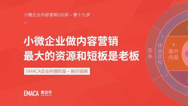 小微企业做内容营销,最大的资源和短板是老板