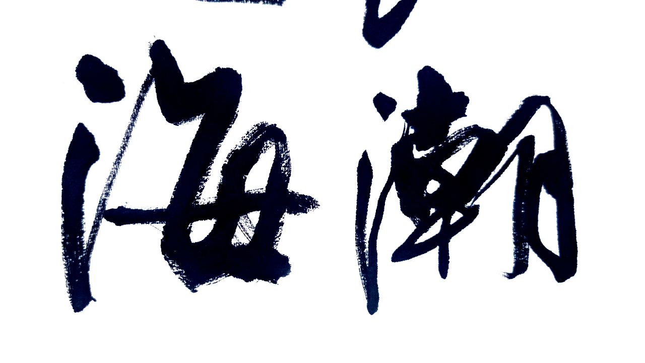 每日书法:名诗名句"春江潮水连海平,海上明月共潮生"