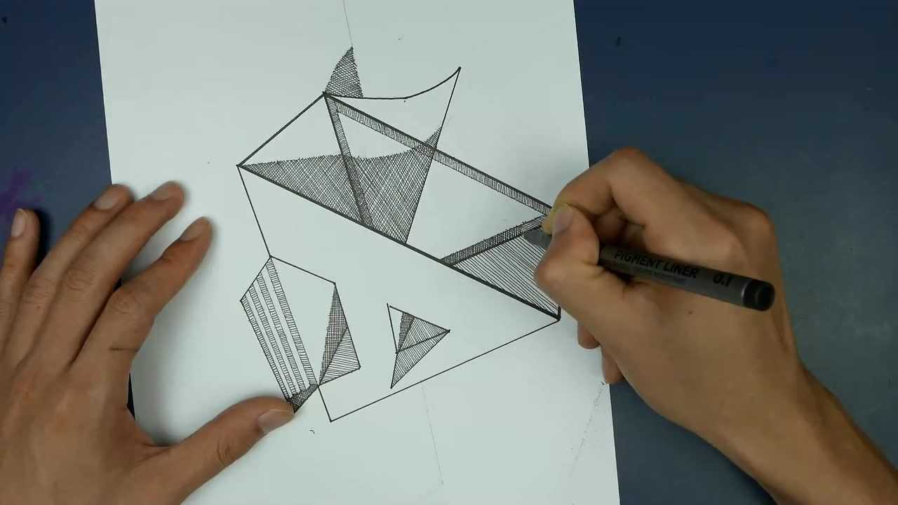 39创意立体画:字母a空间