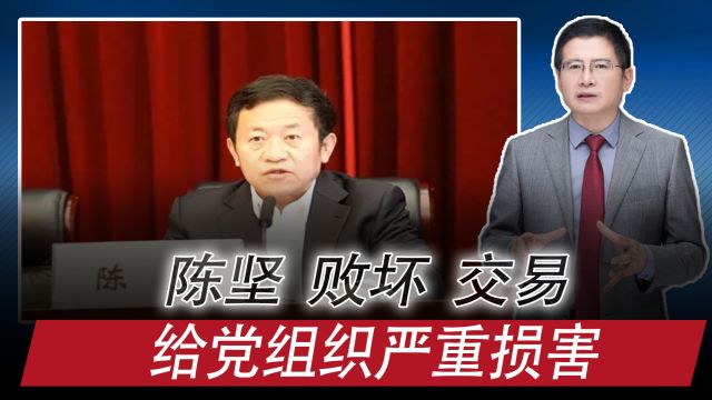 被查者 |红河原州委书记陈坚坏风气、搞交易,有哪些警示?