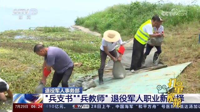 役军人事务部:“兵支书”“兵教师”,退役军人职业新选择