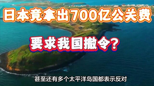 国际连锁反应来了!日本竟拿出700亿公关费,要求我国撤令?