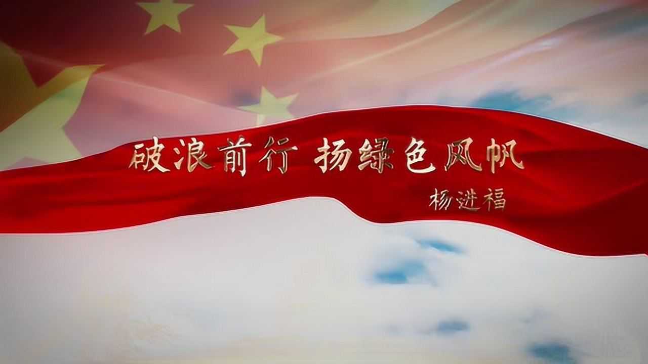 杨进福:破浪前行,扬绿色风帆