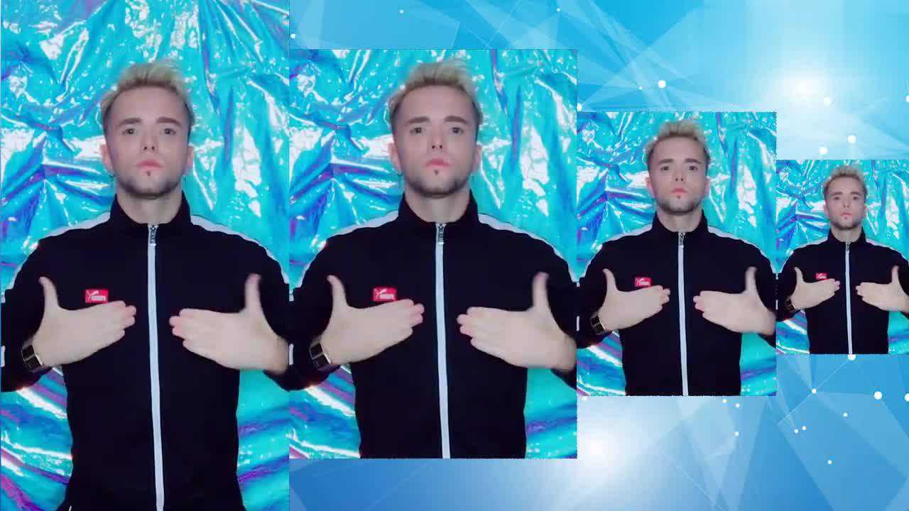 抖音男神乌克兰alekskost吃鸡手势舞手指手指舞