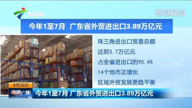 广东省外贸进出口3.89万亿元