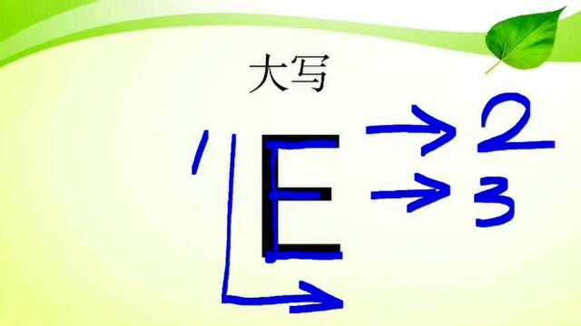 字母Ee 的学习