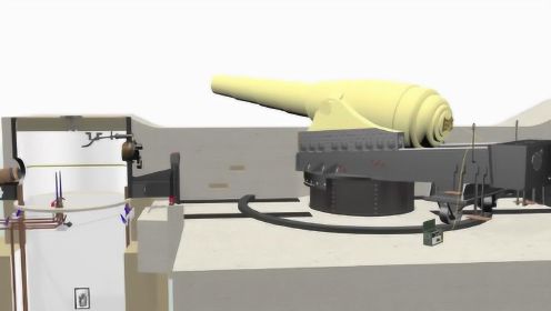 阿姆斯特朗大型线膛炮，3D动画演示它的工作原理！