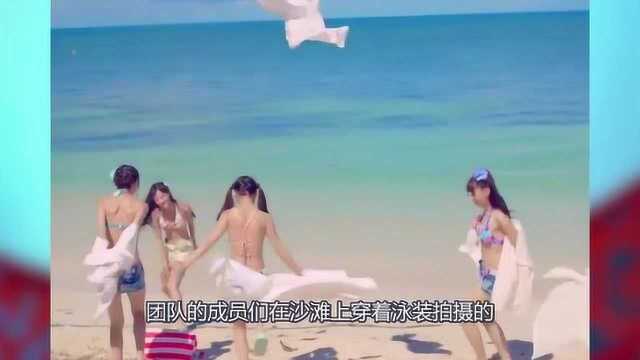 SNH48沙滩泳装MV,看到鞠婧祎的全身照,粉丝疯狂亲屏