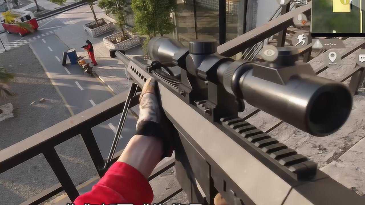 真人版吃鸡枪蟹神在废弃直升机台捡到巴雷特接连狙掉三个敌人