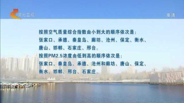 河北:11月空气质量排名出炉,张家口最佳,邢台最差