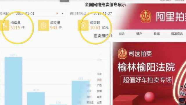 陕西榆林司法网拍3年超10亿元:曾拍卖过飞机