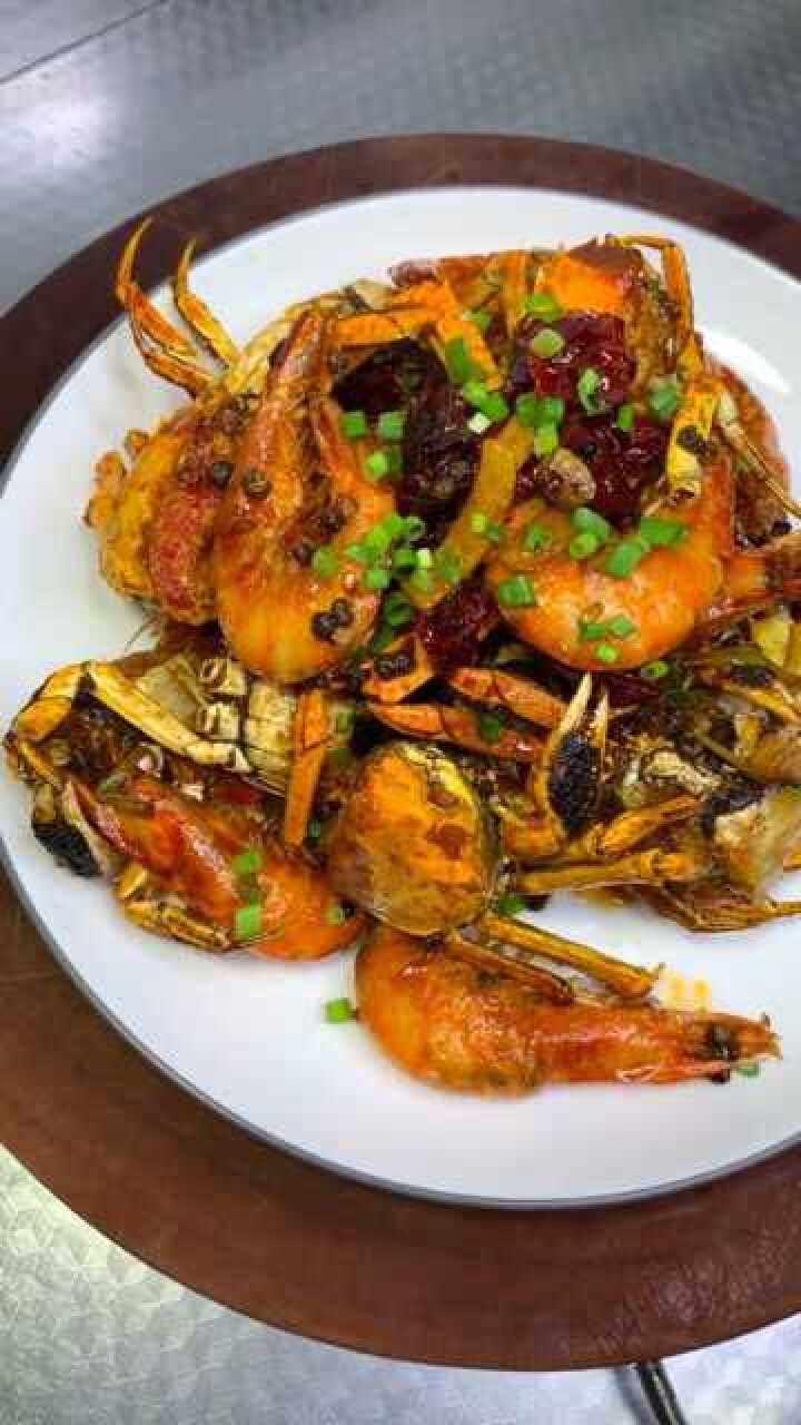 家常菜虾兵蟹将的做法