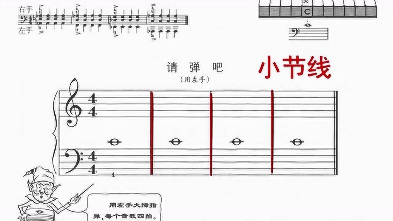五线谱上的兄弟姐妹 小节 小节线 终止线