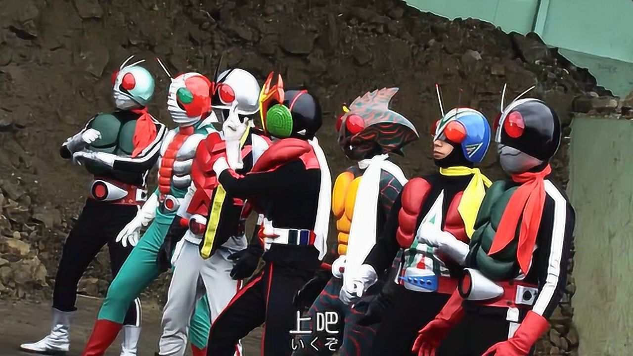 《假面骑士ooo剧场版》昭和七流氓大战干部军团,这属实有点夸张了!