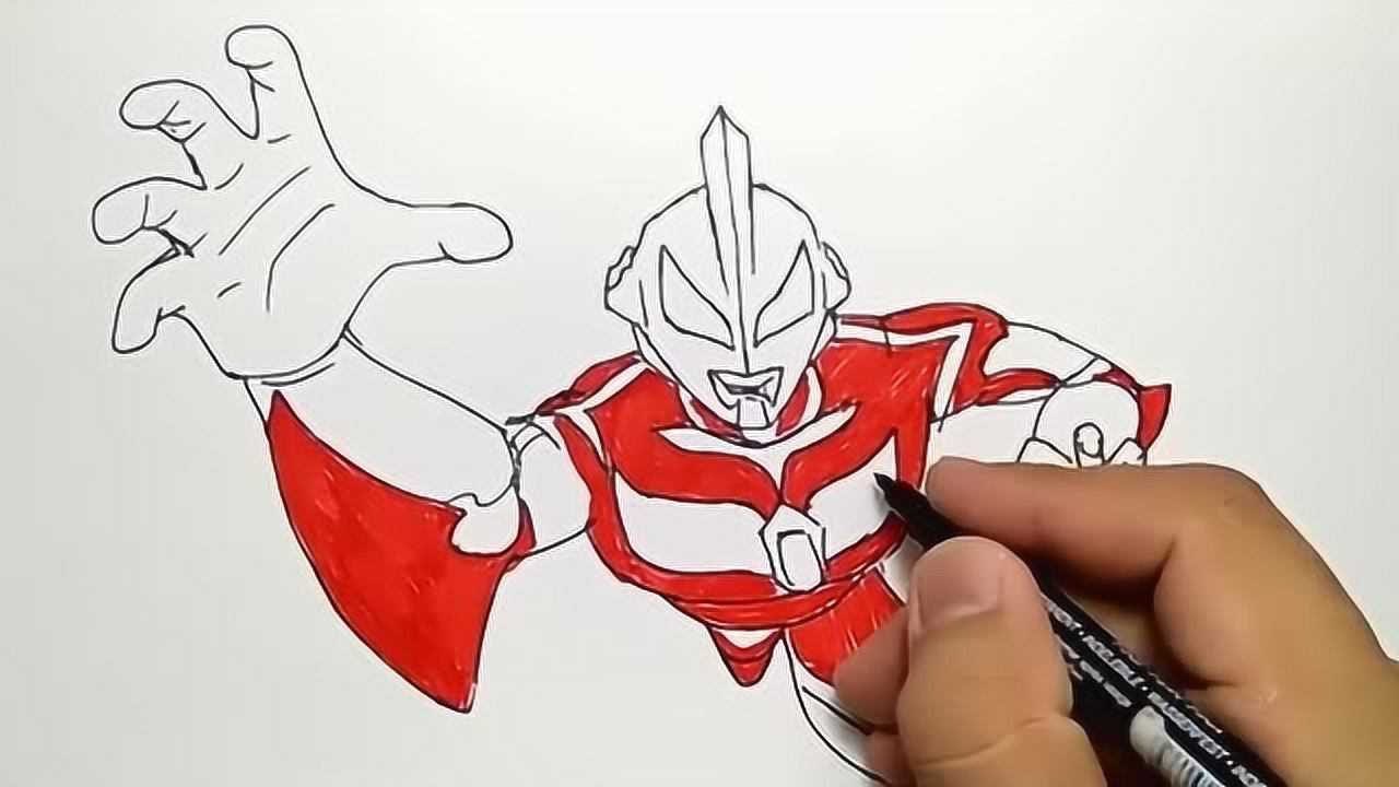 漫画师画了个捷德奥特曼步骤很简单你看几遍能学会