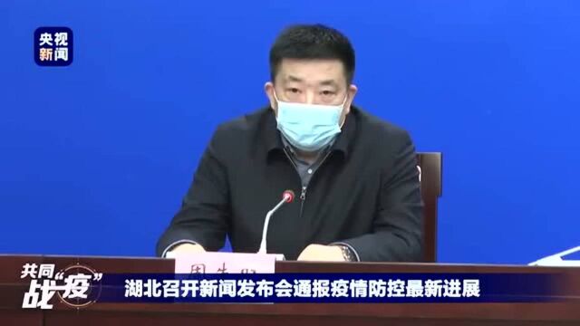 武汉市市长周先旺:6万余名医务工作者奋战武汉