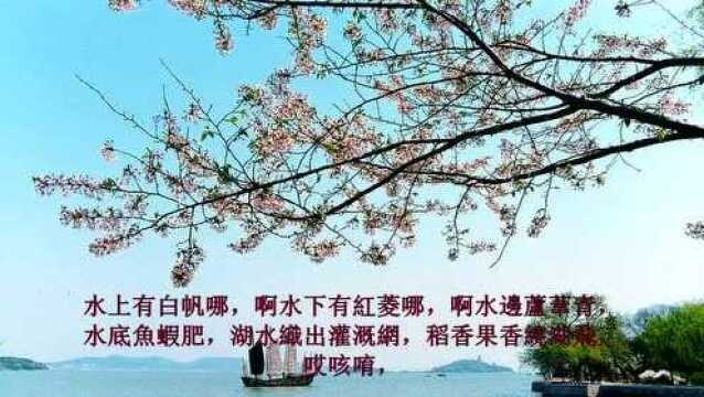 民歌经典《太湖美》,任红举词, 龙飞曲 ,李苏燕演唱