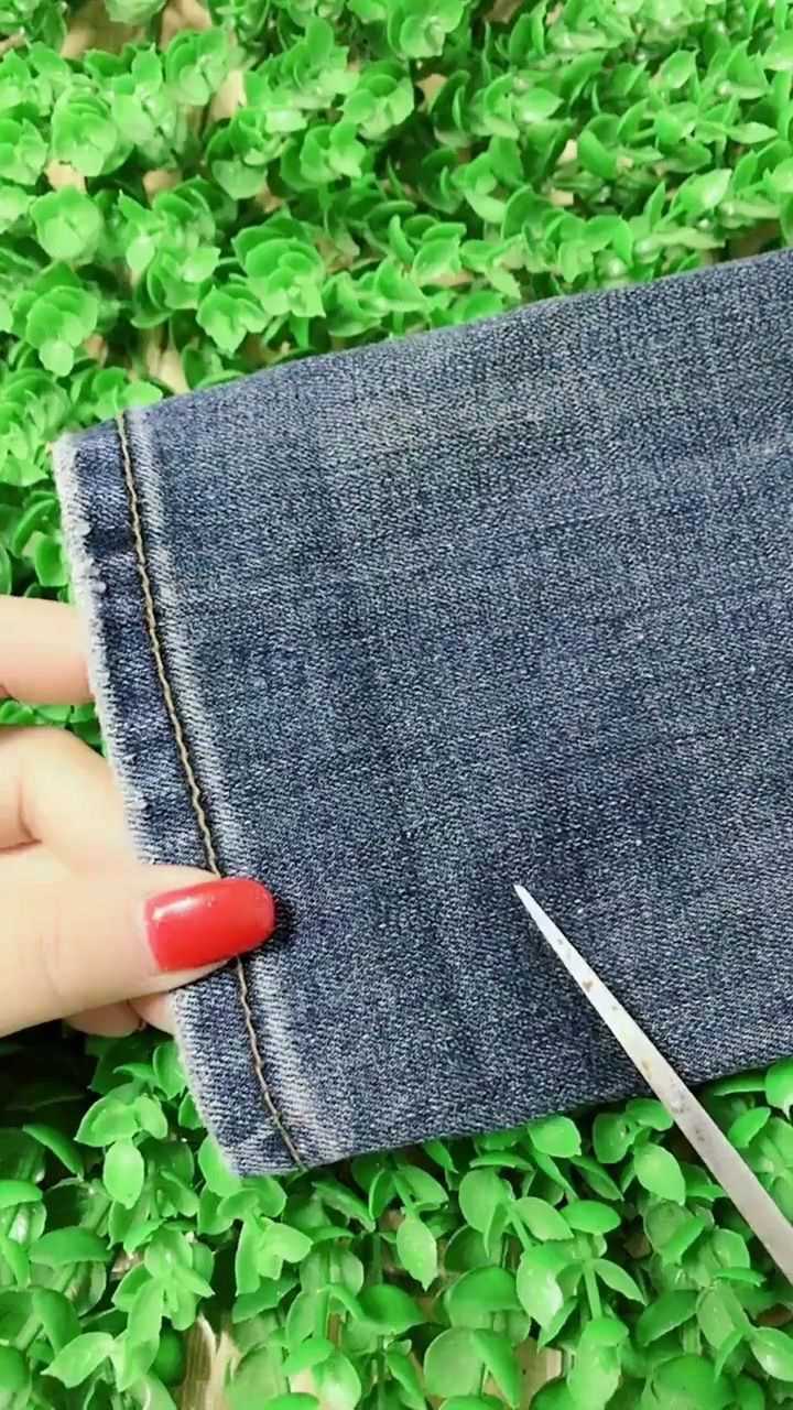 裤子这样锁边超简单