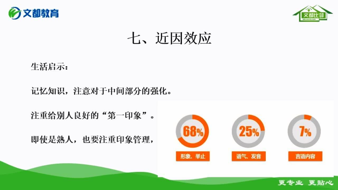 十大心理学效应近因效应