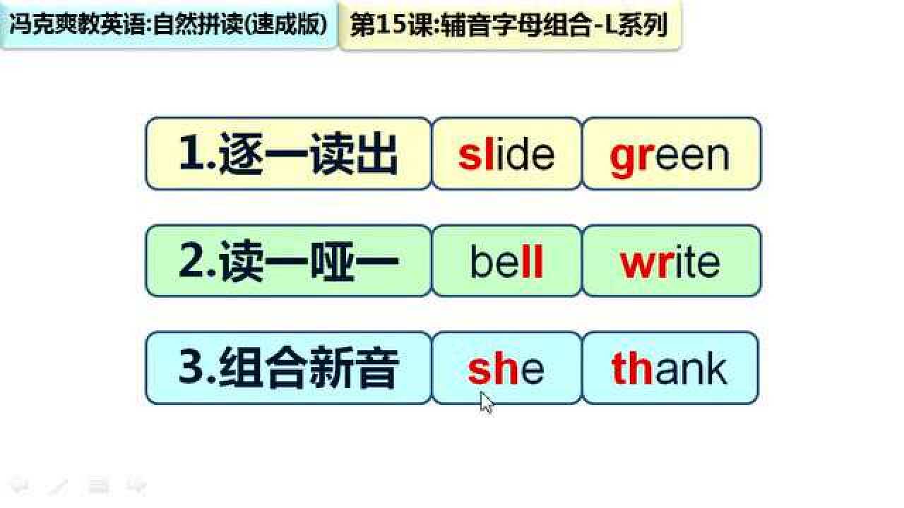 自然拼读速成,辅音字母l系列的发音规律