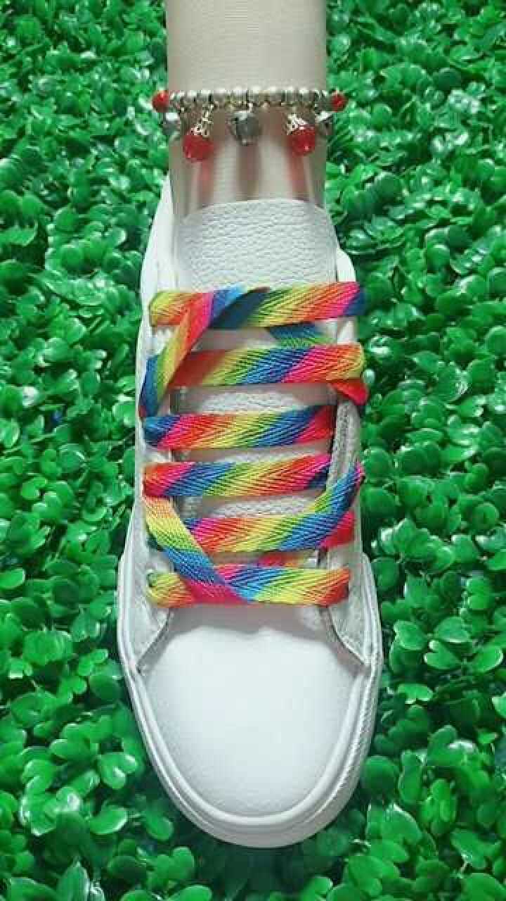 超级好看的彩虹鞋带系法简直美爆了